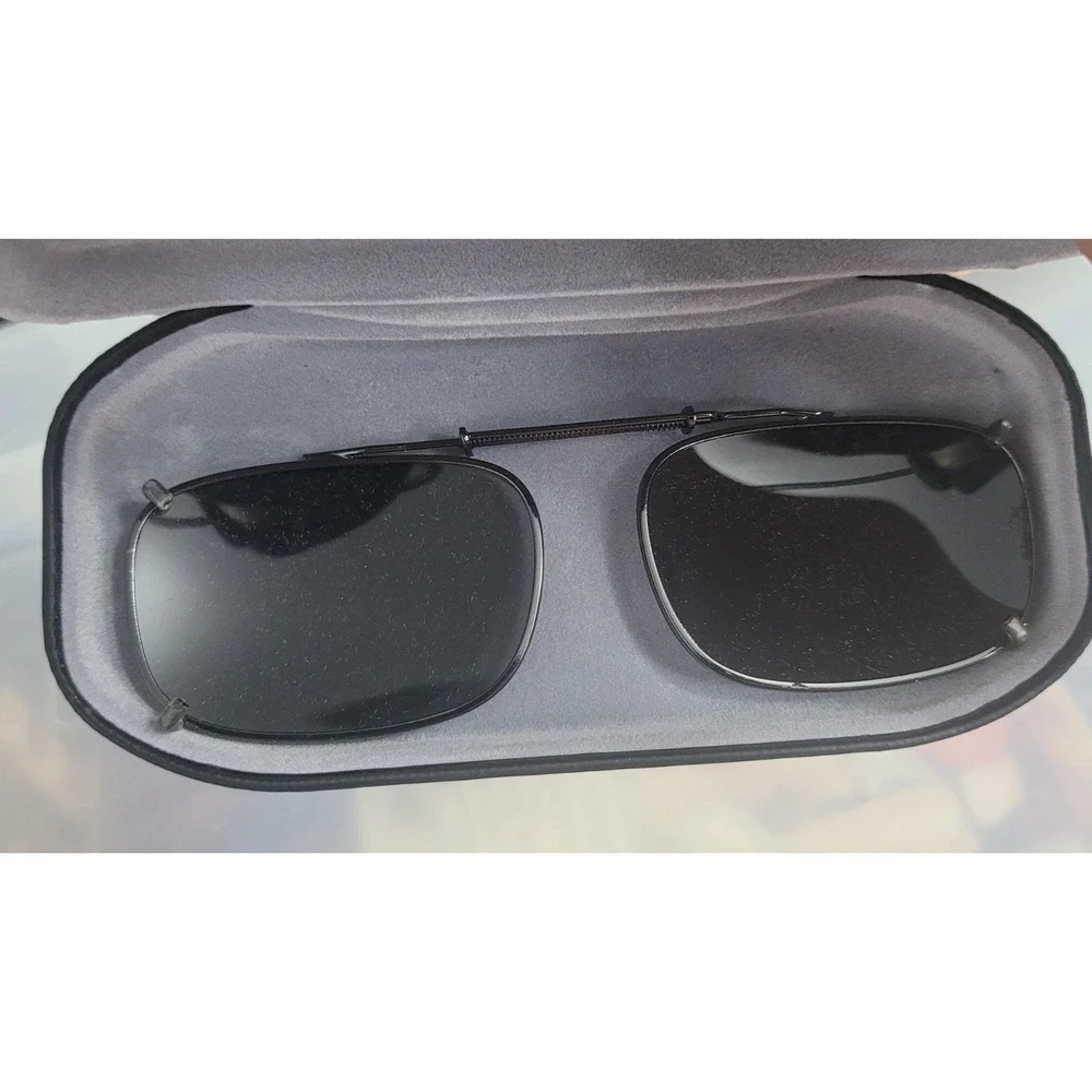 PREMIUM POLARIZED CLIP-ON SUNGLASSES, Polar Eyes, UV Protection, Case, Sunwear‎